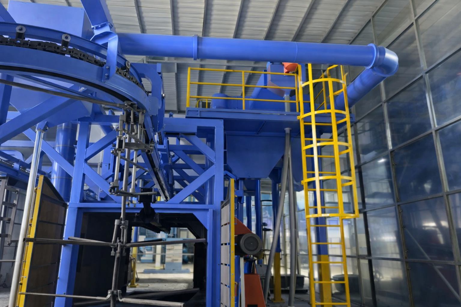 automatic shot blasting line​